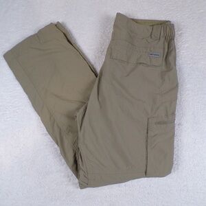 Columbia Utility Convertible Cargo Pants Men's Size 34X32 Beige